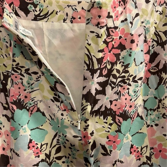 Harold's Women's Floral A-Line Midi Skirt Multicolor Size 6 Casual - Picture 5 of 9